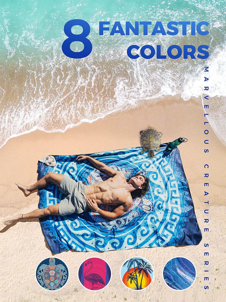 meilleure serviette plage microfibre pas chère Amazon 2026