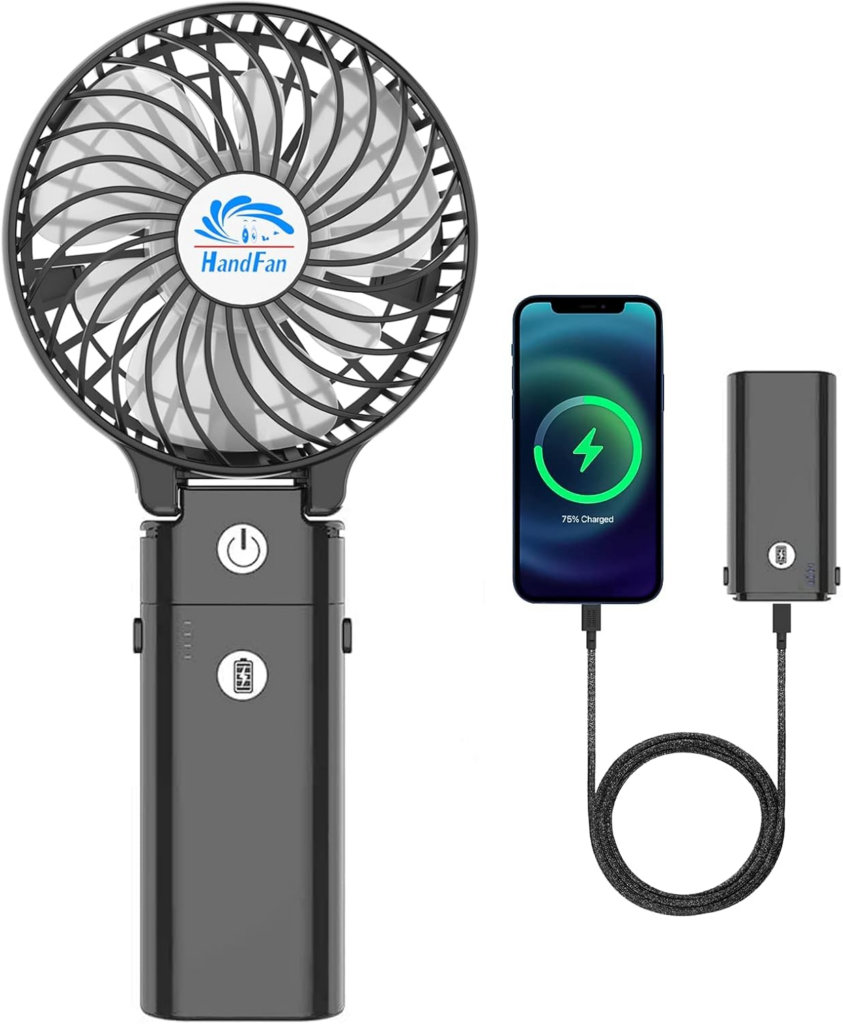 ventilateur portable rechargeable pas cher 2026 HandFan 5200mAh