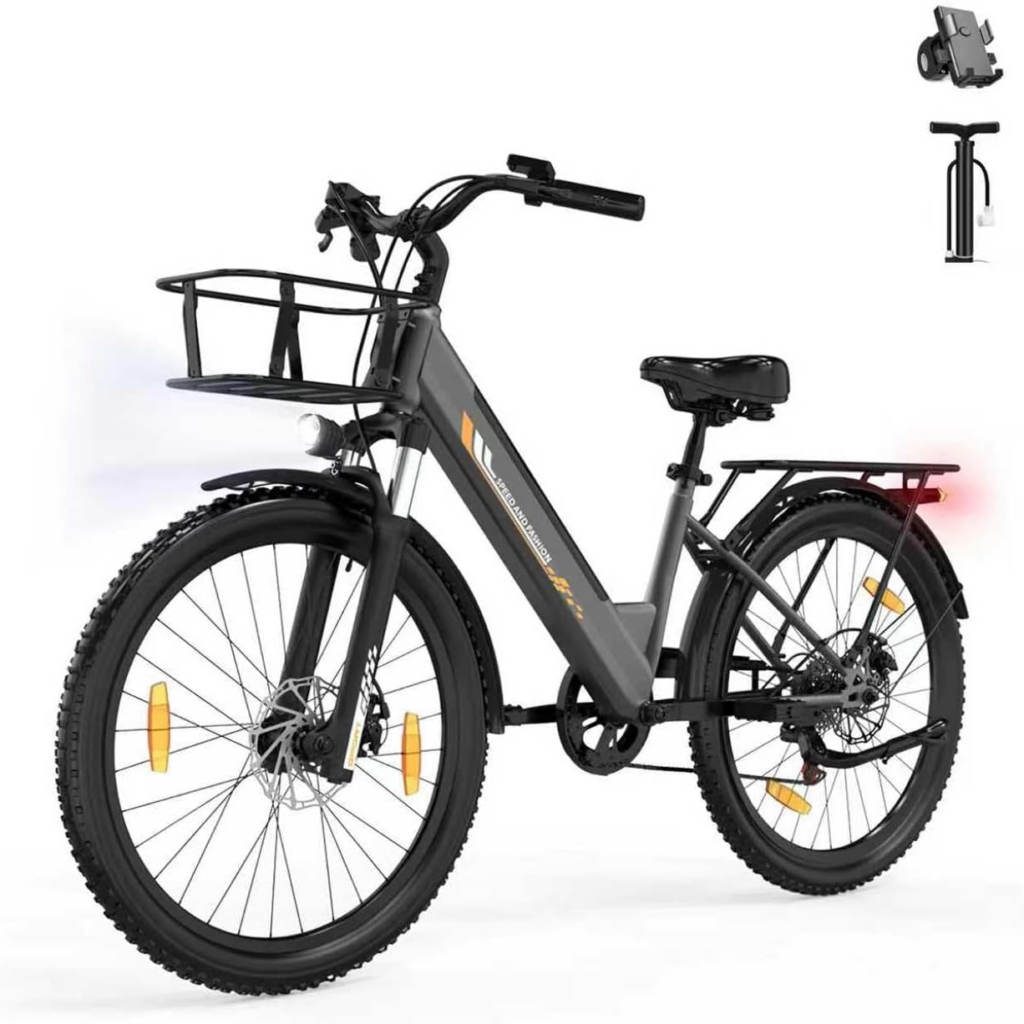 vélo électrique pas cher 2026 Runetic 26 pouces moteur 250W autonomie 80km