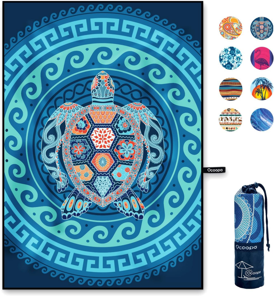 serviette plage microfibre pas chère 2026 OCOOPA XXL 200x145cm